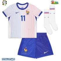 Frankrike Ousmane Dembele #11 Bortedraktsett Barn EM 2024 Kortermet (+ Korte bukser)